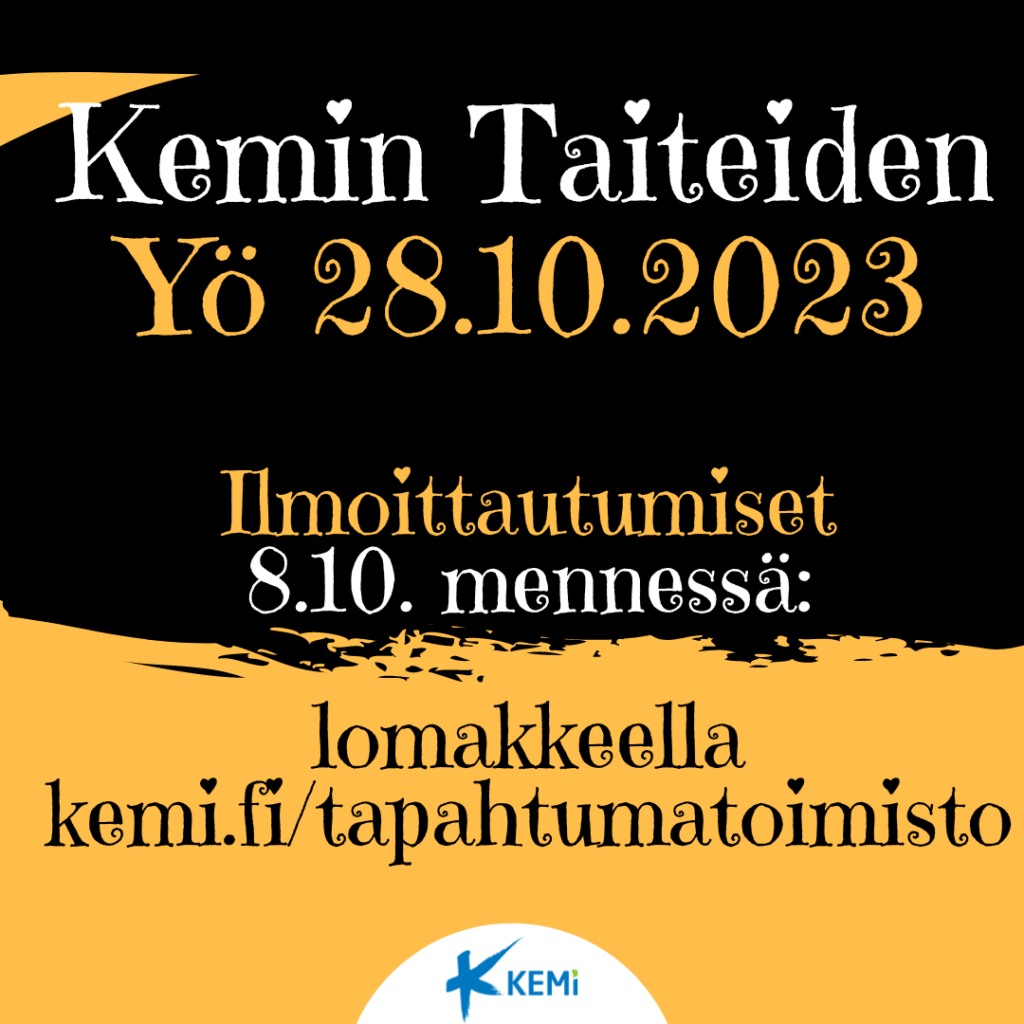 Taiteiden yö 28.10.2023.