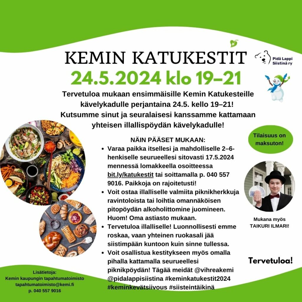 Kemin Katukestit perjantaina 24.5.2024.