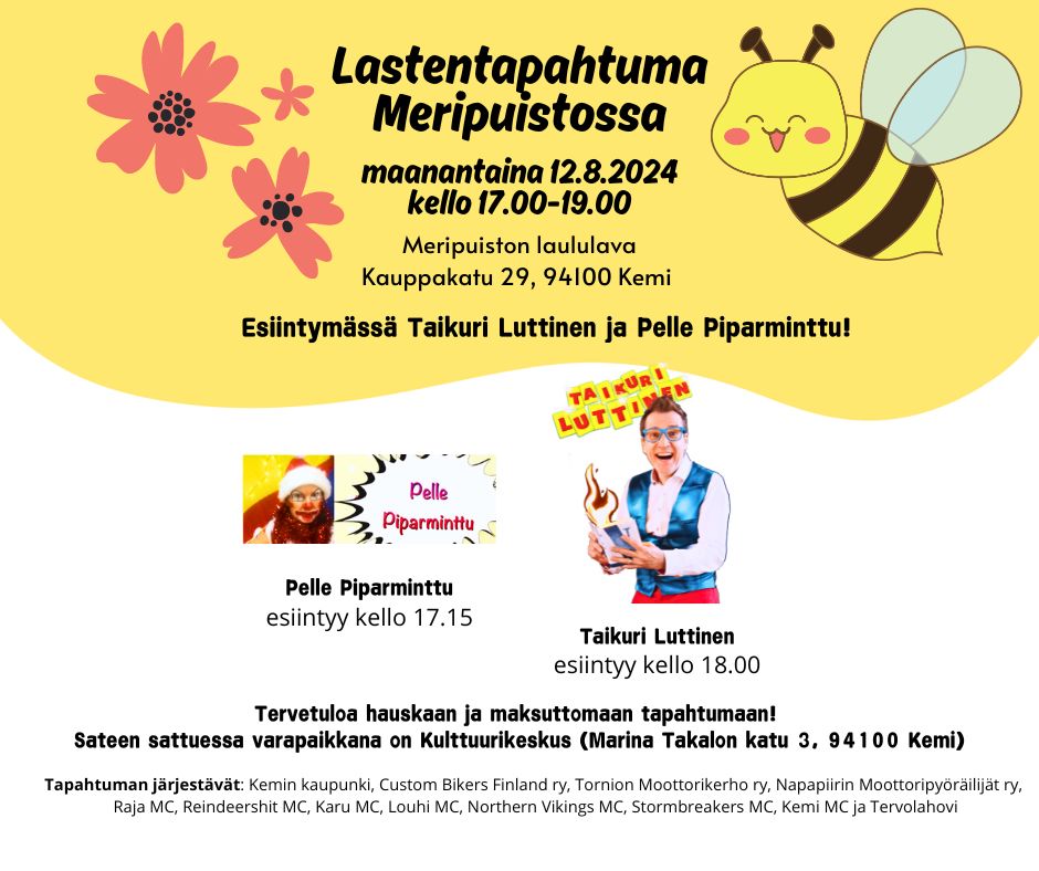 Lastentapahtuma Meripuistossa 12 8 2024 Taikuri Luttinen Ja Pelle Lastentapahtuma Meripuistossa 12 8 2024 Taikuri Luttinen Ja Pelle