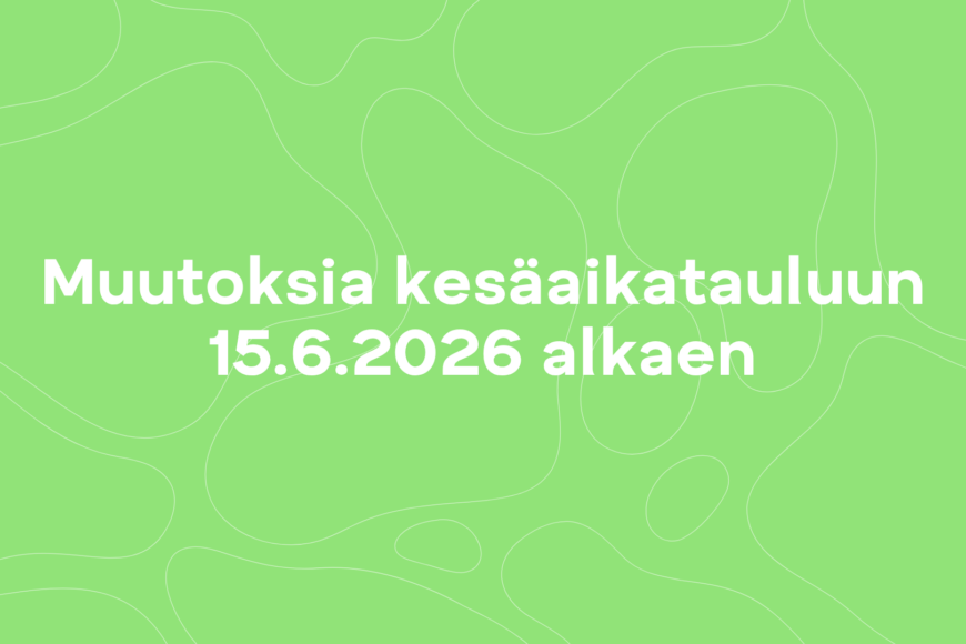 Kemin kaupunkiliikenteen kesäaikatauluun tulossa muutoksia 15.6.2026 alkaen